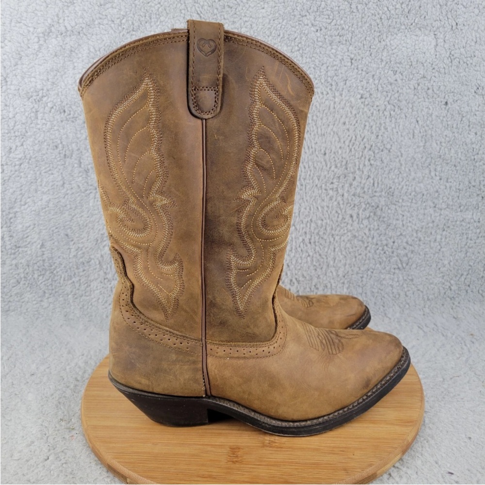 Shyanne Tan Brown Heeled Cowboy Boots